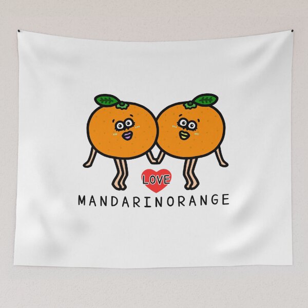 Item preview, Cute I LOVE MANDARINORANGE designed and sold by kanaehonkawa.