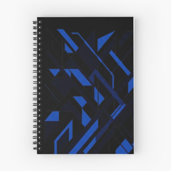 Item preview, Modern Line Cool Geometry White Black Mid-Blue designed and sold by emmanuelsilve.