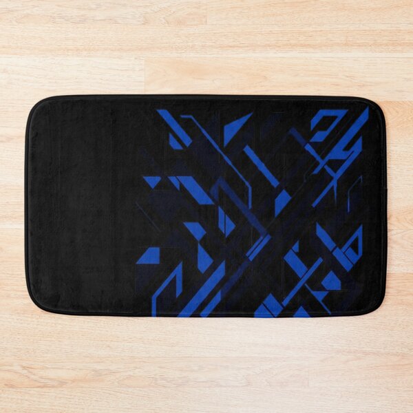 Item preview, Modern Line Cool Geometry White Black Mid-Blue designed and sold by emmanuelsilve.