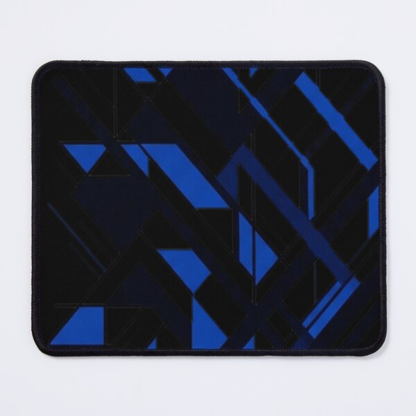 Item preview, Modern Line Cool Geometry White Black Mid-Blue designed and sold by emmanuelsilve.