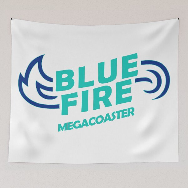 Item preview, Blue Fire Megacoaster Logo - Europa-Park Launch Coaster (Theme Park Fan Art) designed and sold by FoolishDreamers.