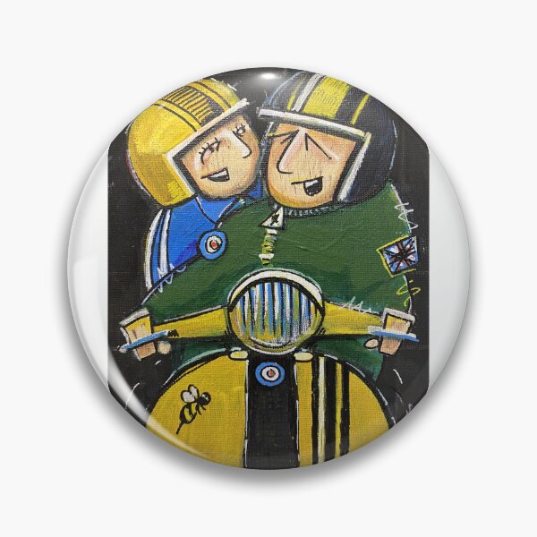 Item preview, Copy of Classic Scooter | Retro Scooter Riders | Scooterist, Retro Mod Inspired Art designed and sold by GWARTGB.