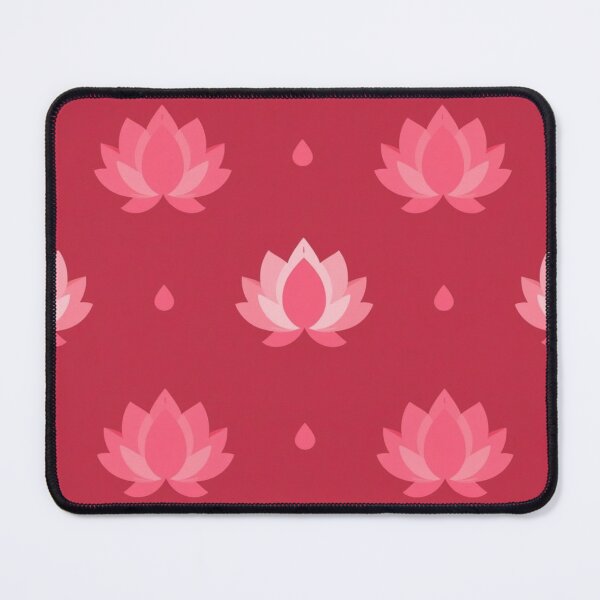 Item preview, Pink Lotus Flower and Water Drops Seamless Pattern designed and sold by Wawa5656.