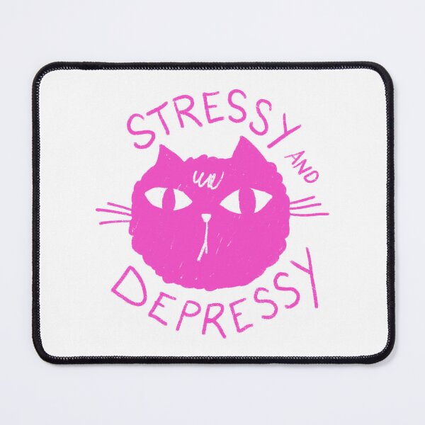Item preview, Stressy and Depressy Cat designed and sold by Stephanie McRae.