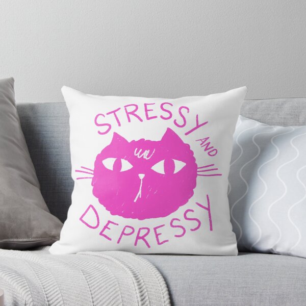Item preview, Stressy and Depressy Cat designed and sold by Stephanie McRae.