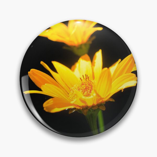 Item preview, Orange flowers on black background designed and sold by olena2552.