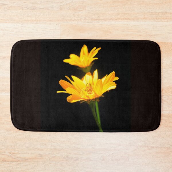 Item preview, Orange flowers on black background designed and sold by olena2552.