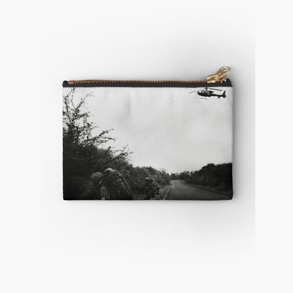 Item preview, Army Gazelle helicopter flies over troops designed and sold by Richard Flint.