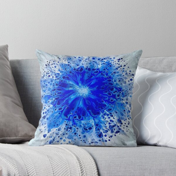 Item preview, Frozen Bloom - Blue Floral Acrylic Art designed and sold by FlowingFreedom.