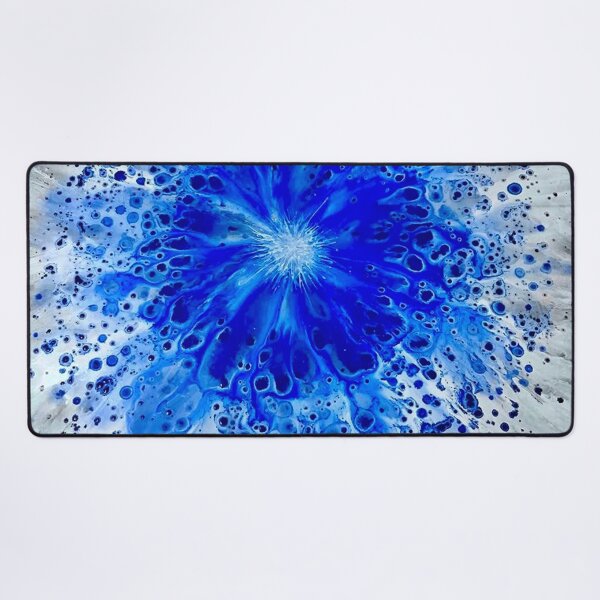 Item preview, Frozen Bloom - Blue Floral Acrylic Art designed and sold by FlowingFreedom.