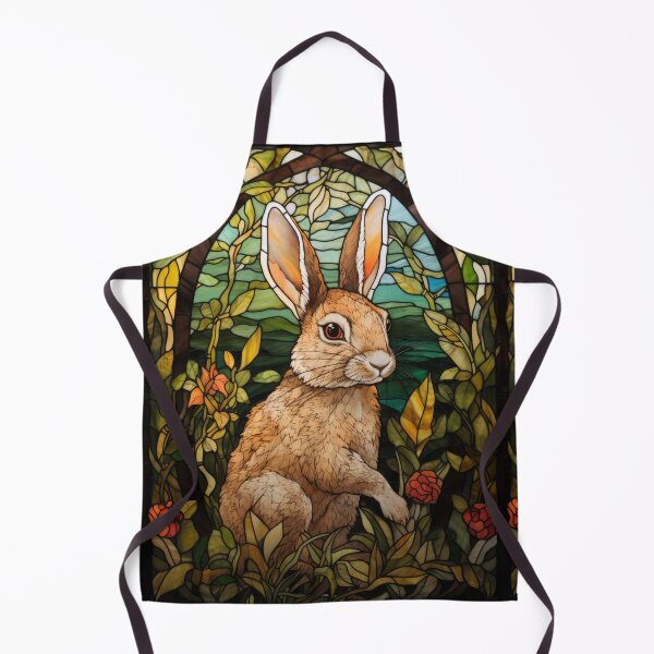 Item preview, Spring Hare Stained Glass Garden Design designed and sold by pinkal.