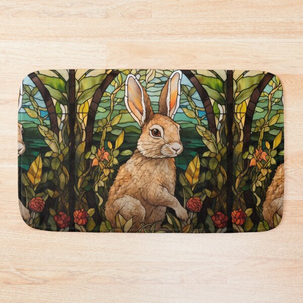 Item preview, Spring Hare Stained Glass Garden Design  designed and sold by pinkal.
