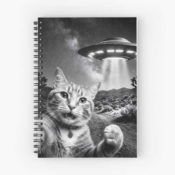 Item preview, Cat Selfie With Alien UFO designed and sold by roswellboutique.
