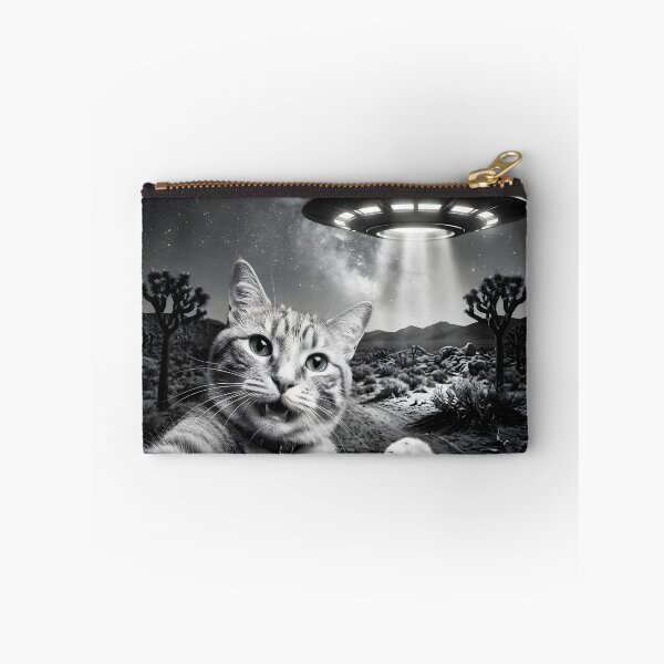 Item preview, Cat Selfie With Alien UFO designed and sold by roswellboutique.