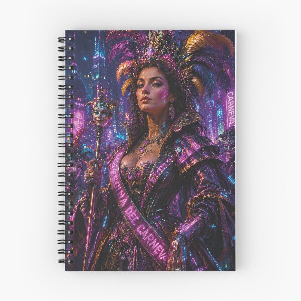 Item preview, Neon Queen of Carnival painting. designed and sold by GalleryKauffeld.