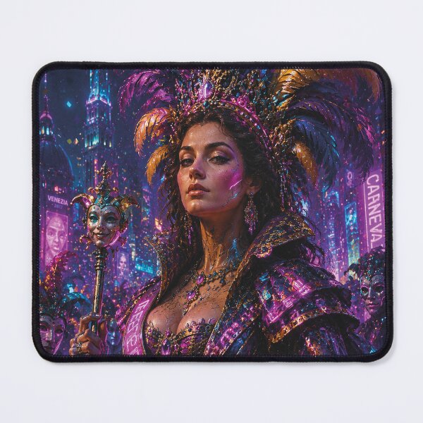 Item preview, Neon Queen of Carnival painting. designed and sold by GalleryKauffeld.