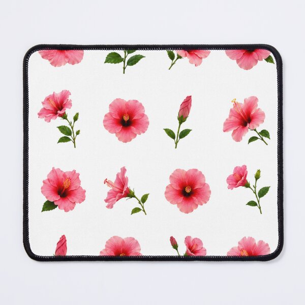Item preview, Pink Hibiscus Flower Botanical Set Tropical Floral Elements Aesthetic designed and sold by Rehnair.
