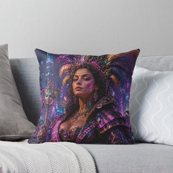 Item preview, Neon Queen of Carnival painting. designed and sold by GalleryKauffeld.