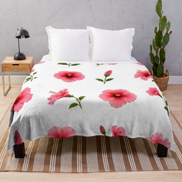 Item preview, Pink Hibiscus Flower Botanical Set Tropical Floral Elements Aesthetic designed and sold by Rehnair.