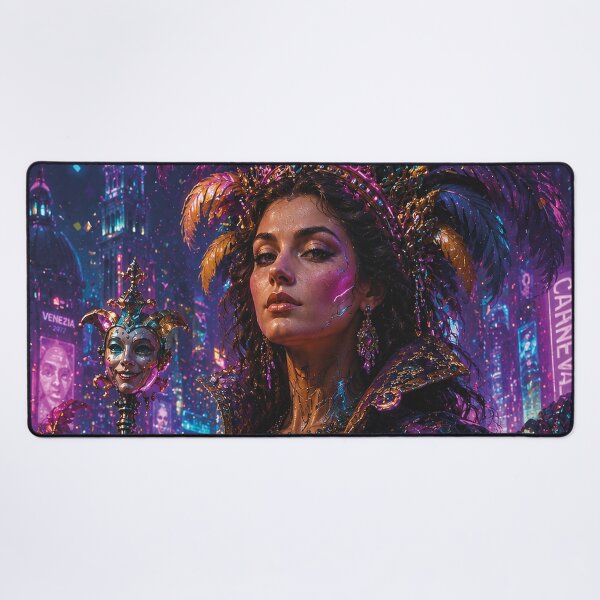 Item preview, Neon Queen of Carnival painting. designed and sold by GalleryKauffeld.