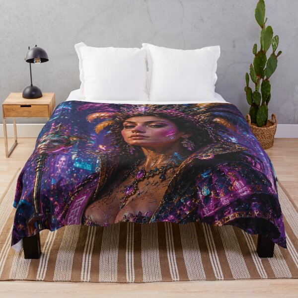 Item preview, Neon Queen of Carnival painting. designed and sold by GalleryKauffeld.