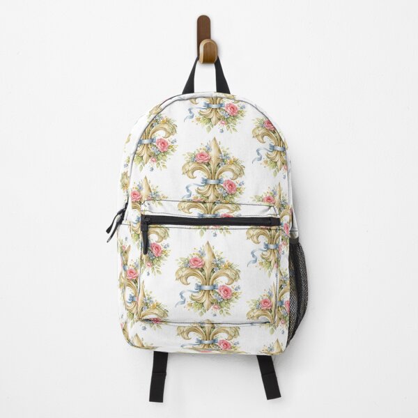 Item preview, Floral watercolor Fleur de Lys heraldic symbol designed and sold by Anne Londez Studio.