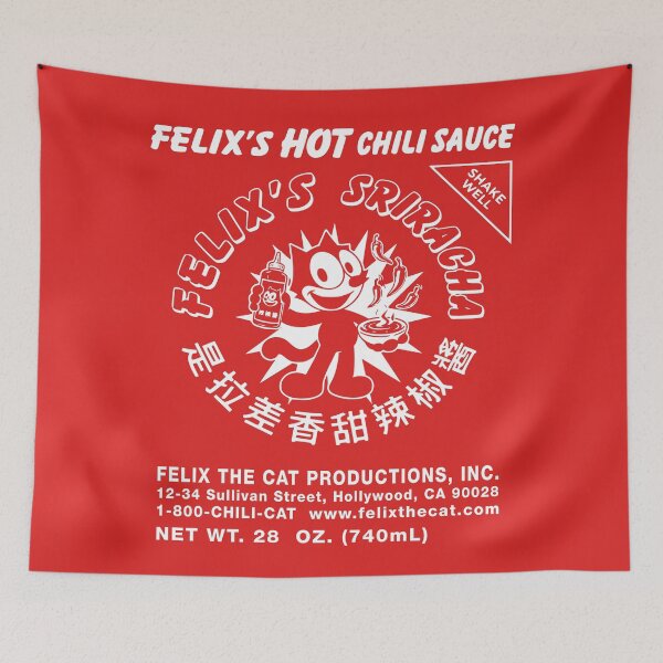 Item preview, Felix’s Hot Chili Sauce — Spicy Mischief Vintage Cat Hot Sauce designed and sold by VoglR.
