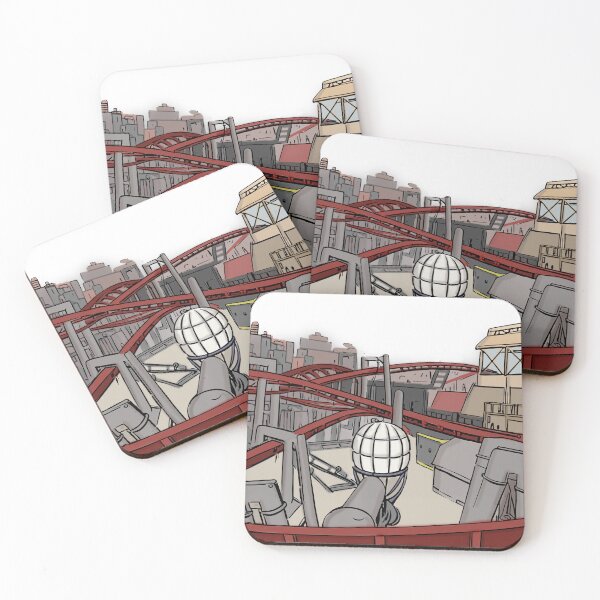 Item preview, F.L.Y. Illustration - Phantasialand Flying Launch Coaster (Theme Park Fan Art) designed and sold by FoolishDreamers.