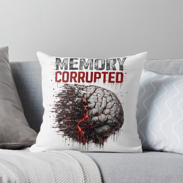 Item preview, MEMORY CORRUPTED – Glitch Brain Dark Cyberpunk Design designed and sold by UnglaublichGut.
