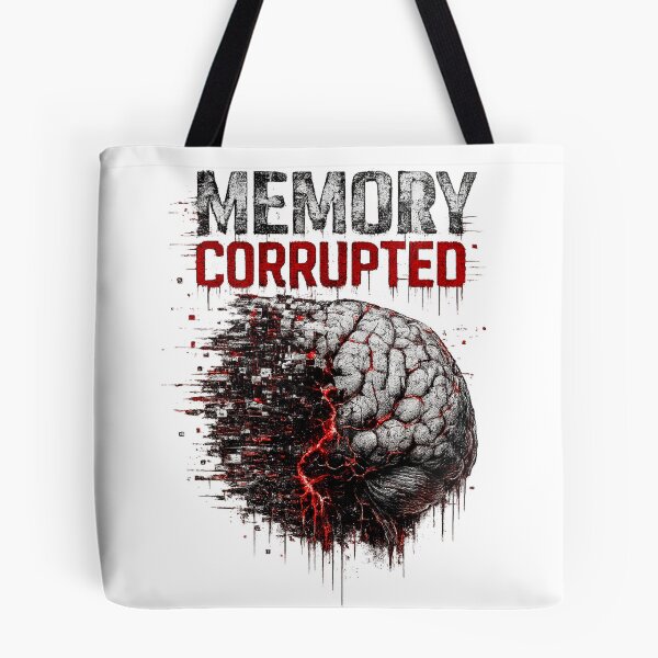 Item preview, MEMORY CORRUPTED – Glitch Brain Dark Cyberpunk Design designed and sold by UnglaublichGut.