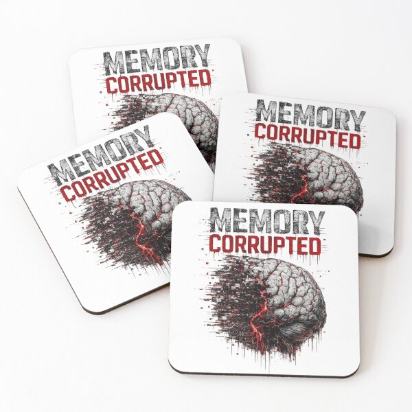 Item preview, MEMORY CORRUPTED – Glitch Brain Dark Cyberpunk Design designed and sold by UnglaublichGut.