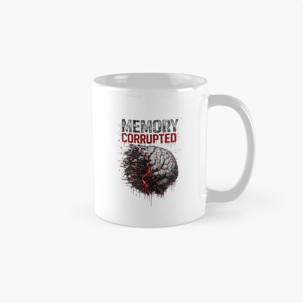 Item preview, MEMORY CORRUPTED – Glitch Brain Dark Cyberpunk Design designed and sold by UnglaublichGut.