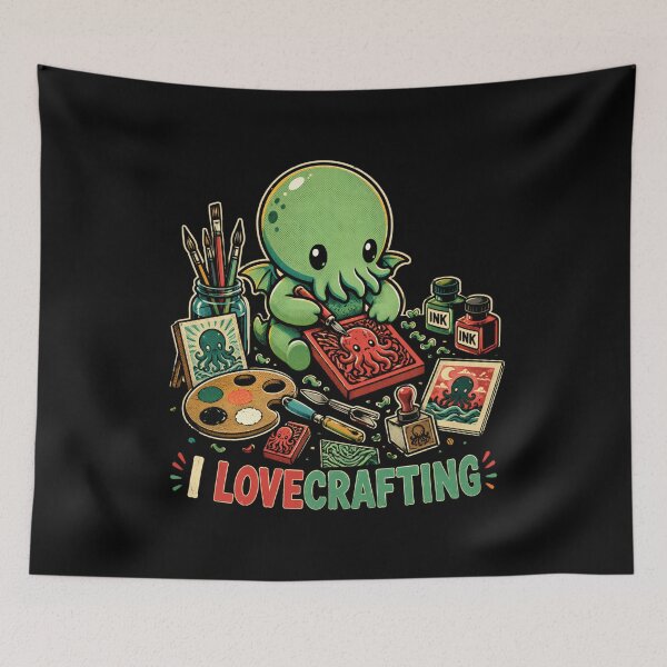 Item preview, Lovecraft Cthulhu – I Love Crafting Art Studio designed and sold by Fenay Designs.