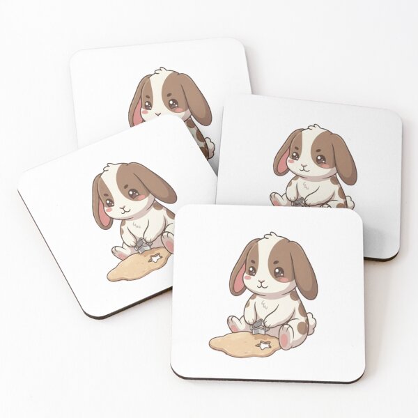 Item preview, Cute Bunny Baking Star Cookies designed and sold by Ella_Sketch.