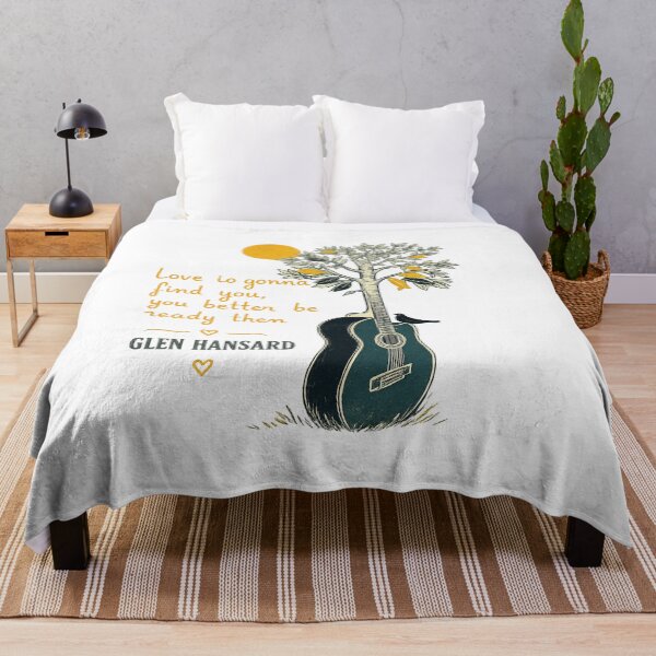 Item preview, Inspirational Glen Hansard Quote Art | Guitar & Tree Illustration designed and sold by Eddy048.