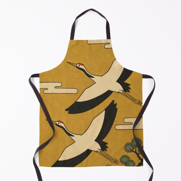 Item preview, Pair of Cranes in Flight — Nengajo No. 8 | Ukiyo-e Woodblock designed and sold by Planthem.