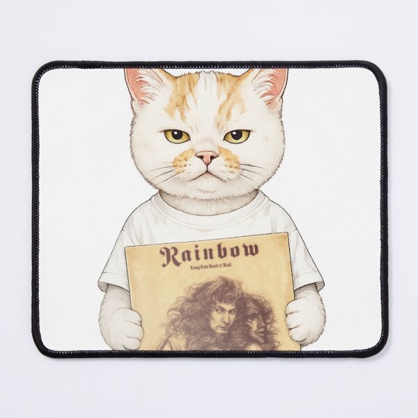 Item preview, Rainbow Rocker Cat Vintage Sketch Style designed and sold by Komatoya.