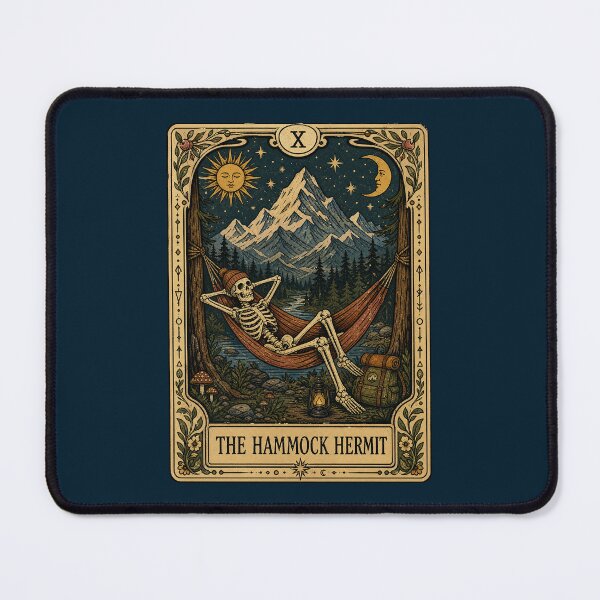 Item preview, Hammock Hermit Tarot Inspired Camping Adventure Art designed and sold by merchxwear.