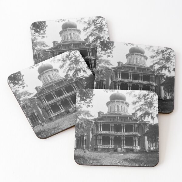 Item preview, Nutt's Folly mansion Natchez, Mississippi historic Spanish moss fine art black and white vintage photograph circa 1938 by Frances Benjamin Johnston designed and sold by Astrid Arkhangelsky.