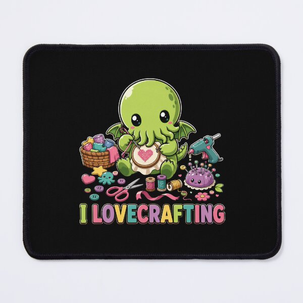 Item preview, Lovecraft Cthulhu – I Love Crafting Stitchery designed and sold by Fenay Designs.