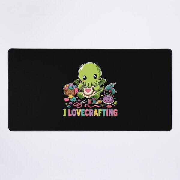 Item preview, Lovecraft Cthulhu – I Love Crafting Stitchery designed and sold by Fenay Designs.