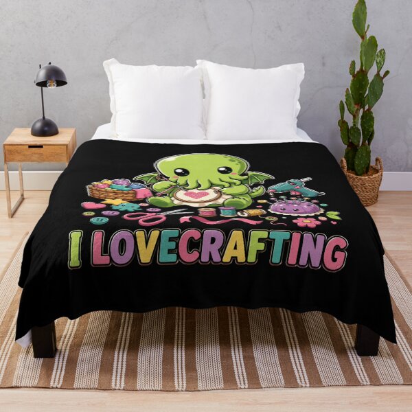 Item preview, Lovecraft Cthulhu – I Love Crafting Stitchery designed and sold by Fenay Designs.