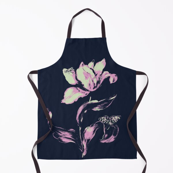 Item preview, A pink and green tulip with a butterfly and a beetle designed and sold by PbHistory.