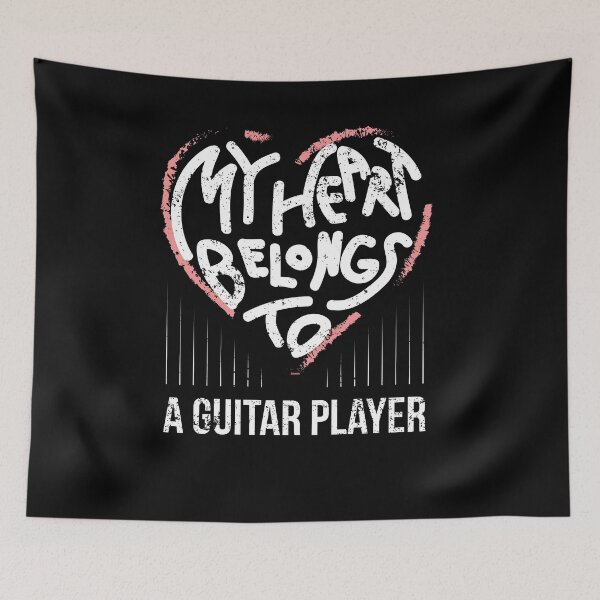 Item preview, Guitarist Girlfriend Wife My Heart Belongs To A Guitar Player designed and sold by shoppzee.