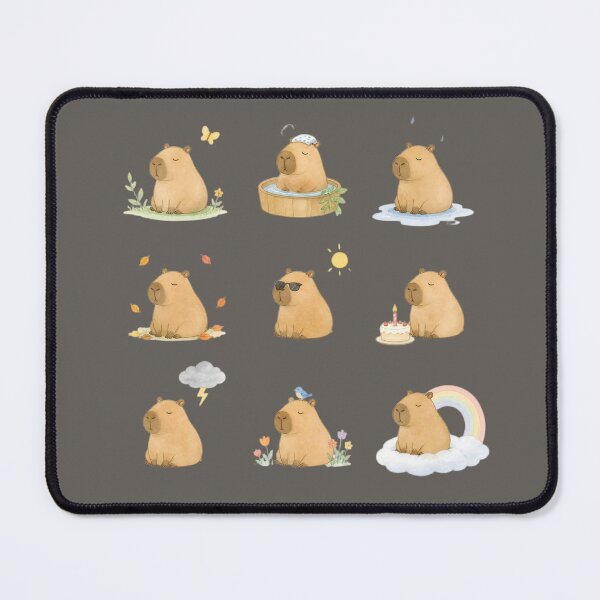 Item preview, Unbothered Capybara – Calm Through the Chaos designed and sold by ManggaeJM.