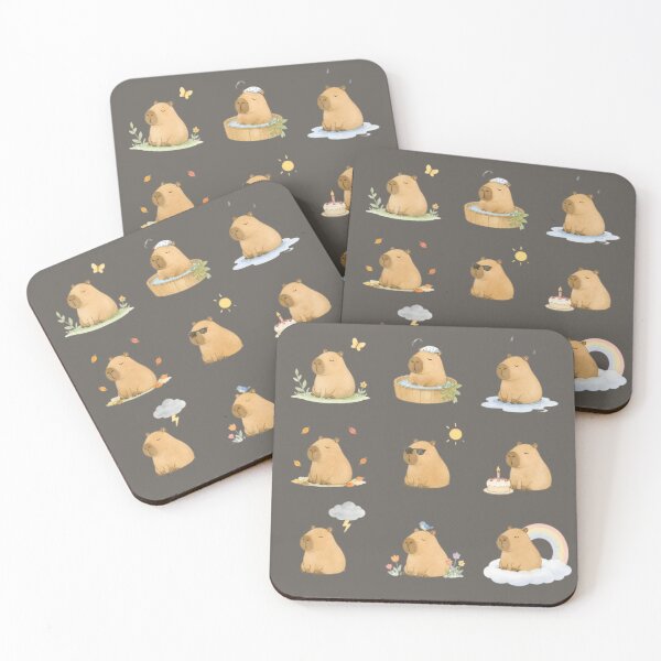 Item preview, Unbothered Capybara – Calm Through the Chaos designed and sold by ManggaeJM.