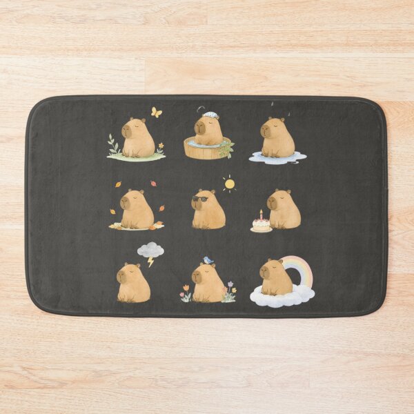 Item preview, Unbothered Capybara – Calm Through the Chaos designed and sold by ManggaeJM.