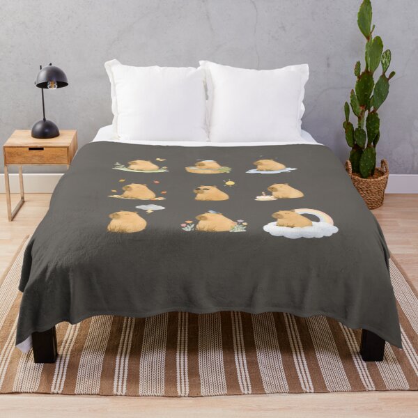 Item preview, Unbothered Capybara – Calm Through the Chaos designed and sold by ManggaeJM.