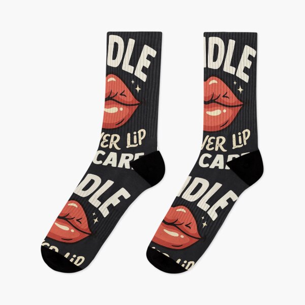 Item preview, Funny Handle My Lower Lip With Care Retro Lips Quote designed and sold by Amir Faysal.