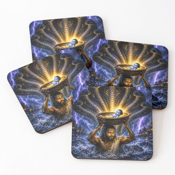 Item preview, Epic Krishna Series: The Divine Midnight – Krishna Janmashtami Crossing designed and sold by Homyar.